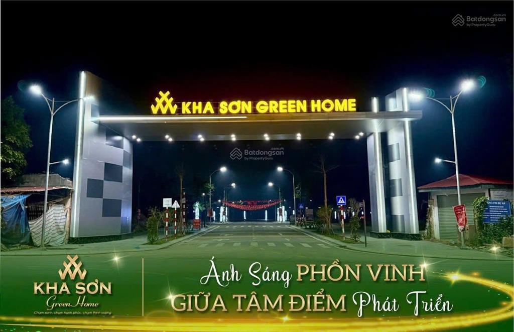 Chỉ từ 1,5 tỷ sở hữu ngay lô đất ngoại giao tại dự án kha sơn green homes, sổ đỏ trao tay