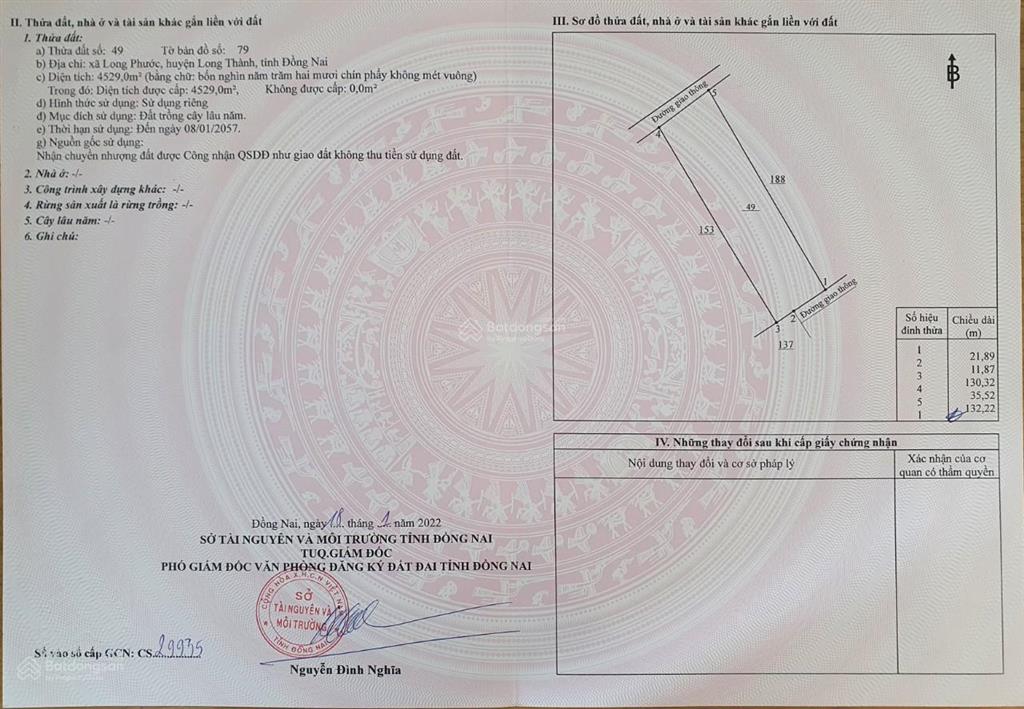 Giảm giá từ 20 tỷ xuống 17.9 tỷ bán gấp lô đất để đáo hạn bank. vị trí cực vip ngay cổng kcn và tdc