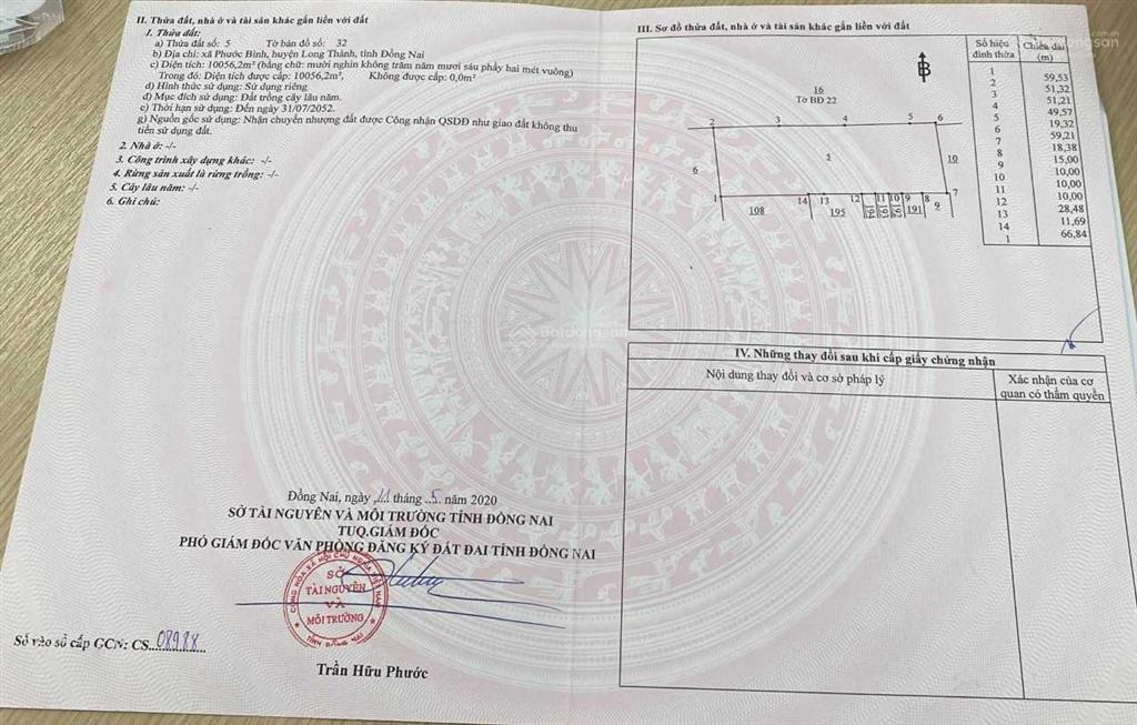 Bán gấp lô đất vườn đang trồng cây ăn trái phù hợp làm xưởng, nhà vườn, kho bãi