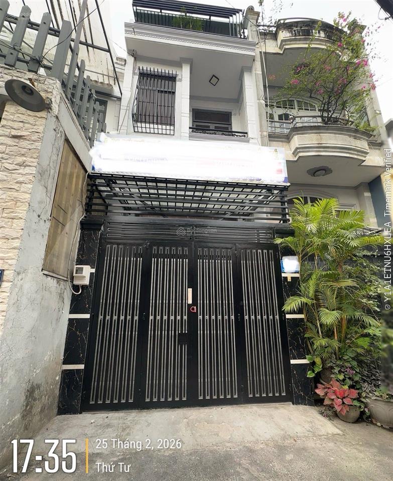 Hiếm! nhà 4 tầng hẻm 6m ô tô thông gần công viên làng hoa chỉ 6,65 tỷ