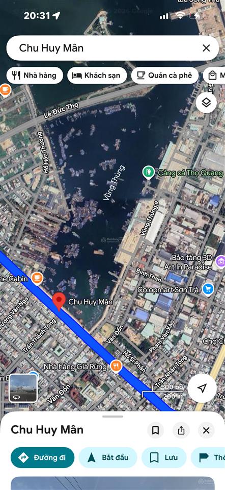 Mặt tiền chu huy mân view vịnh cảng du lịch đà nẵng. diện tích 280m. kẹp kiệt. ngang 14m. giá tốt