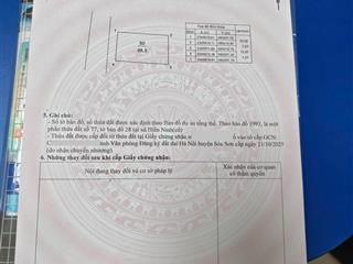 88.5 m2 mặt tiền hơn 7m tại thôn nam cương