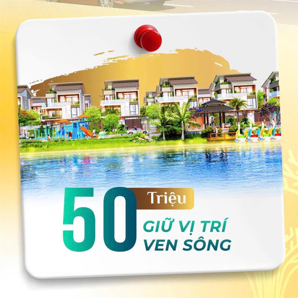 Chỉ từ 75tr/m2 sở hữu biệt thự sông sát ngay hà nội, giá chủ đầu tư, chiết khấu lên tới 10%