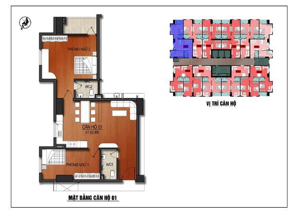 Bán căn 78m²2pn2wc (nhà nguyên bản) cc tân việt  hoài đức. sổ đỏ sẵn. giá 3 tỷ ** (giá dễ mua)