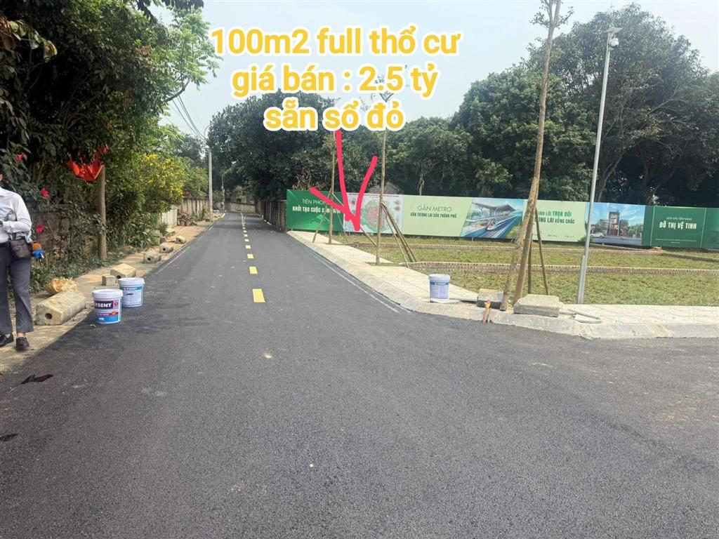 Bán gấp đất tại đồng trạng, 2,5 tỷ, 100m2 full thổ cư, mặt tiền 8,45m, đường rộng 7m