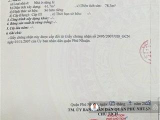 Huỳnh văn bánh  5,7m x 15m  76m2  hẻm xe hơi 5m  siêu rẻ  có dòng tiền  hẻm 489  11,5 tỷ