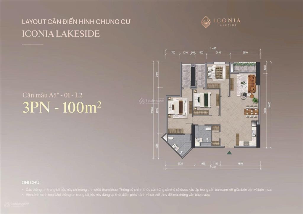 Nhỉnh 10 tỷ. chính chủ cắt lỗ căn 3 ngủ 100m2 đông nam tầng trung đẹp, thiết kế vuông vắn.