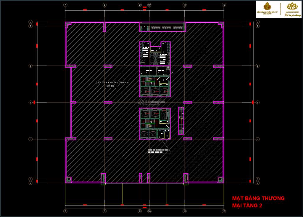 Chuyển nhượng hơn 2.180m2 sàn thương mại tầng 1 và 2 ngoại giao đoàn  đang cho thuê 540 tr/tháng