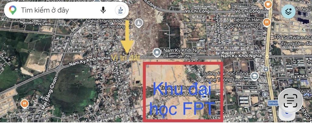 Chuyển nhượng lô đất 1749,5m2 cực đẹp mặt tiền nam kỳ khởi nghĩa, sát khu làng đại học fpt