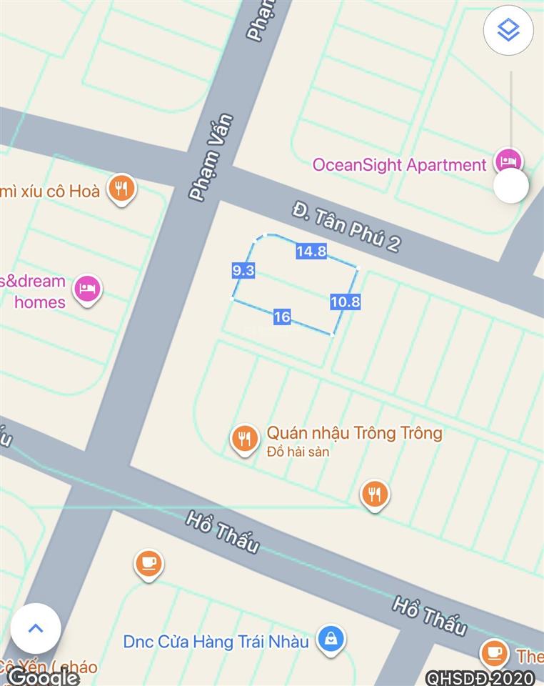 Chuyển nhượng đất lô góc 2 mặt tiền đường phạm vấn & tân phú 2  giá đầu tư