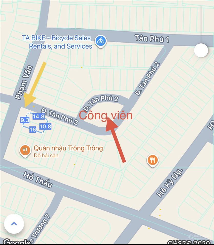 Chuyển nhượng đất lô góc 2 mặt tiền đường phạm vấn & tân phú 2  giá đầu tư