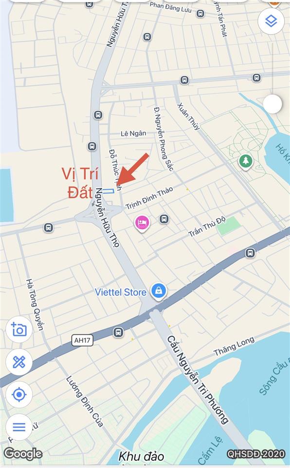 Chuyển nhượng 1024m2 đất ở lâu dài đường nguyễn hữu thọ trục huyết mạch kết nối sân bay, trung tâm