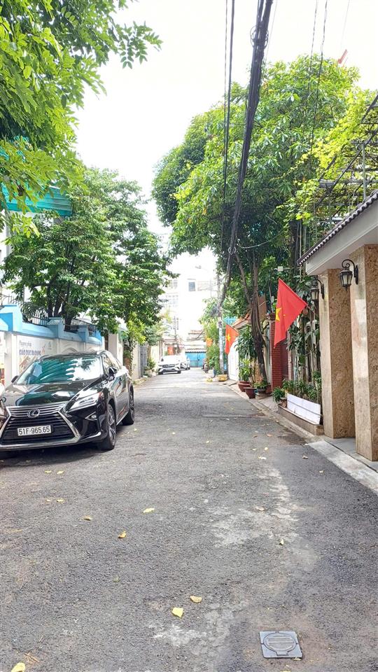 Nhà đẹp, hẻm 8m  khu vip trung lang  4 tầng, 5x16  cam kết chuẩn 100%