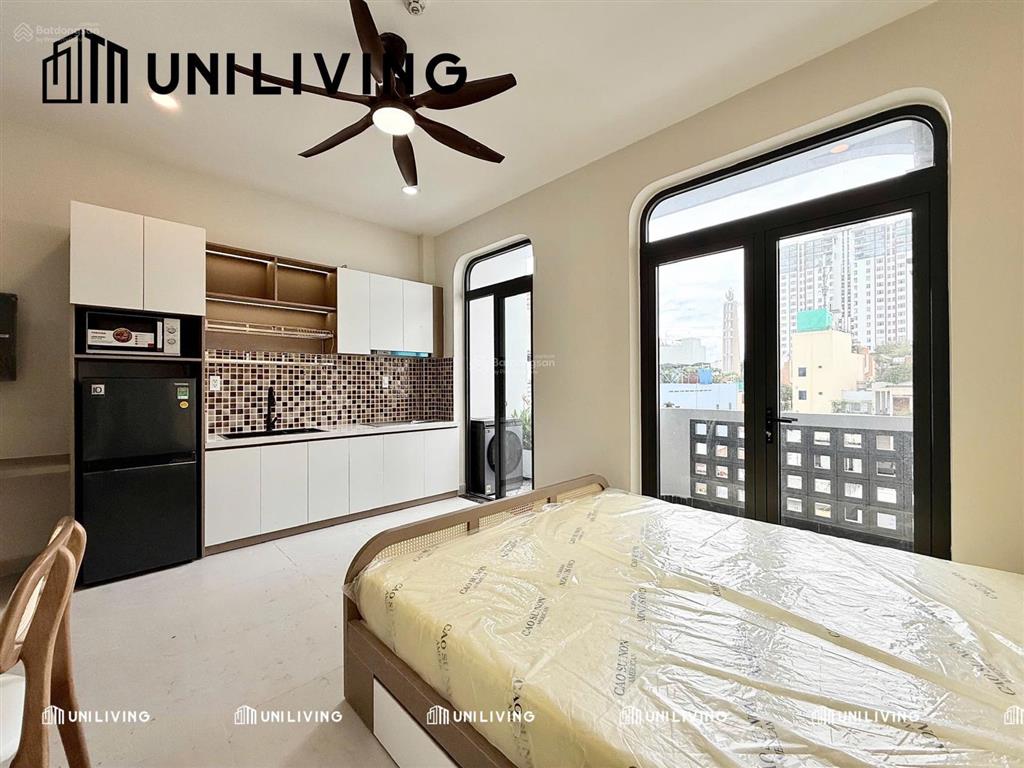 Cho thuê căn hộ studio  ban công, full nội thất máy giặt riêng, gần bến thành, bitexco, takashimay