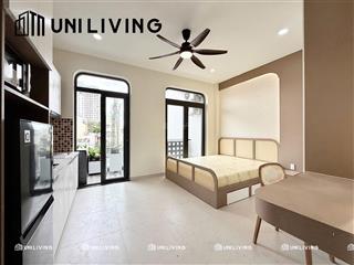 Cho thuê căn hộ studio  ban công, full nội thất máy giặt riêng, gần bến thành, bitexco, takashimay