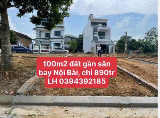 NHƯỢNG LẠI 100M2 ĐẤT GẦN SÂN BAY NỘI BÀI XÂY NHÀ Ở ĐƯỢC LUÔN CHỈ 890TR