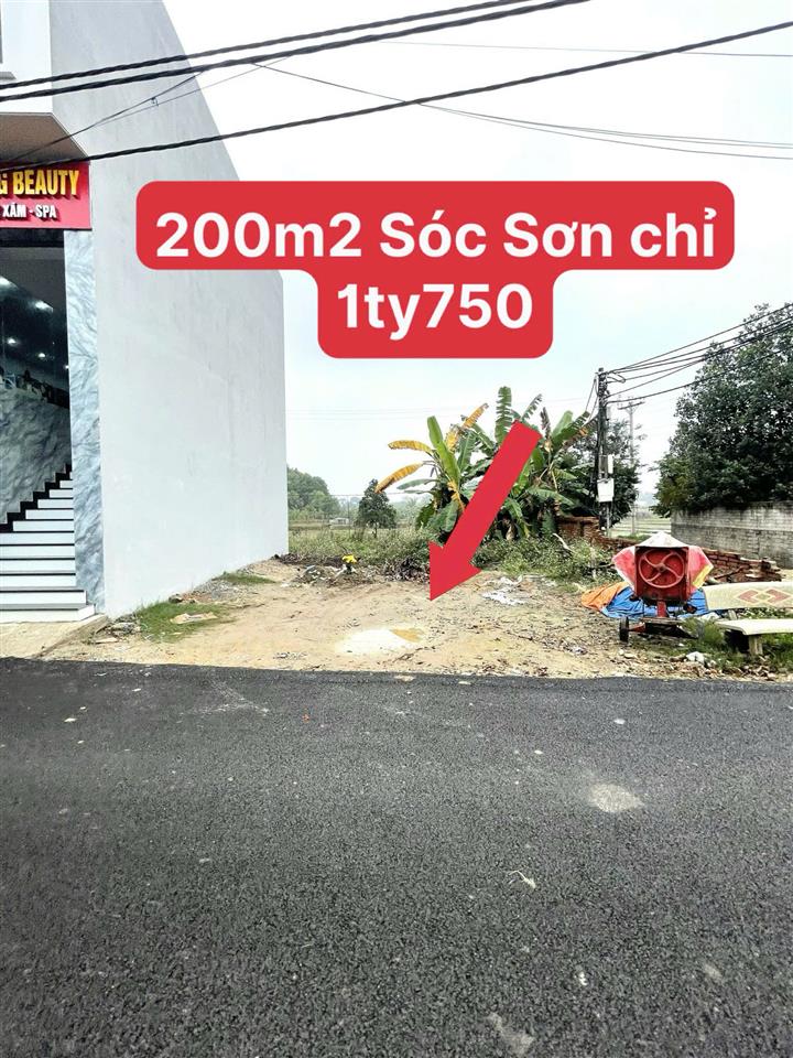200M² ĐẤT SÓC SƠN – GẦN SÂN BAY NỘI BÀI