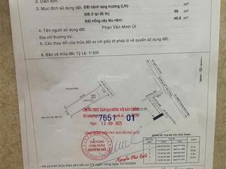 Bán đất 100 m thổ cư diện tích 6.3*24.10