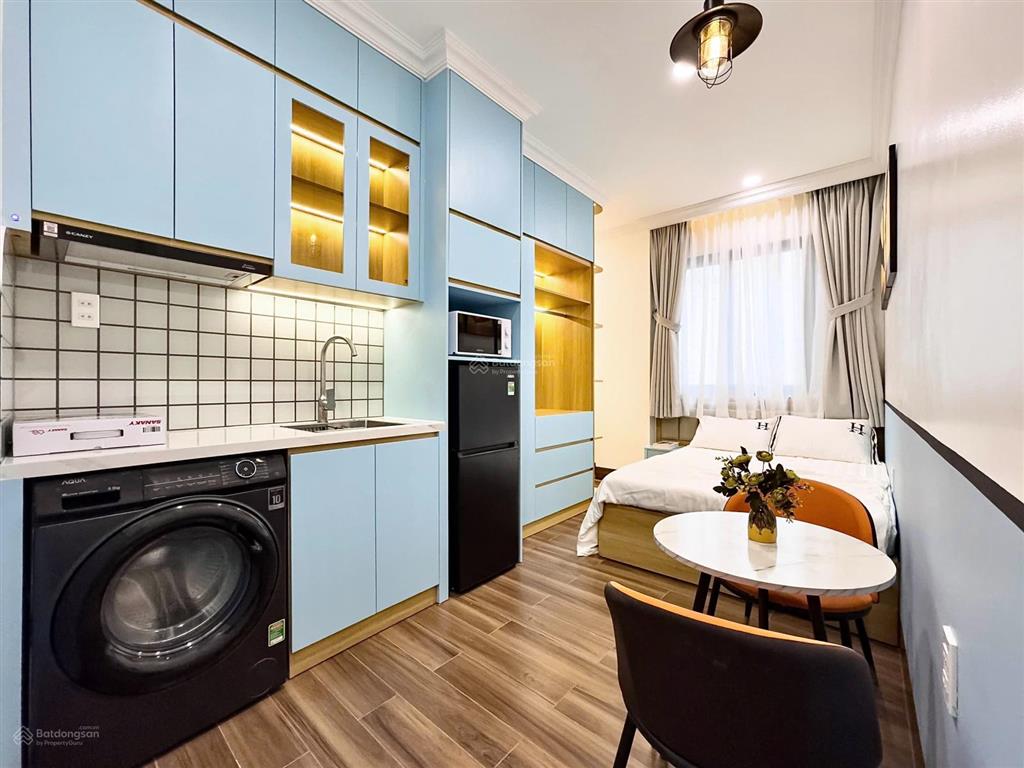 Căn hộ studio máy giặt riêng mới 100% full nội thất đoàn như hài quận 4 gần cầu khánh hội, bitexco