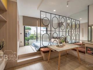 Căn hộ studio full nội thất cao cấp, ban công đường lê lai gần phố bùi viện, chợ bến thành