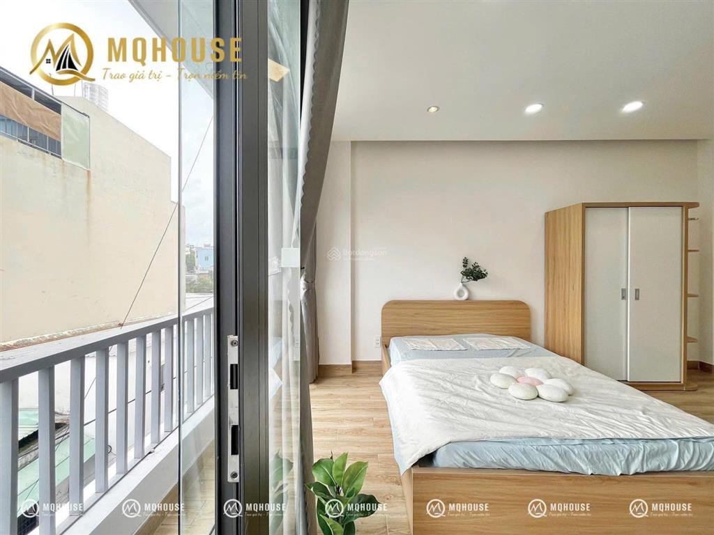 Căn hộ studio full nội thất ban công thoáng mát đường khánh hội quận 4 gần cầu ông lãnh bùi viện