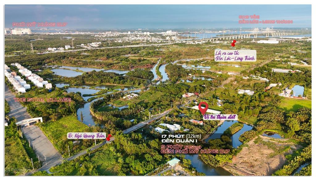 Chỉ 13,5 tỷ, mặt tiền diện tích lớn 565m2, cách quận 1 chỉ 15 phút (12km)