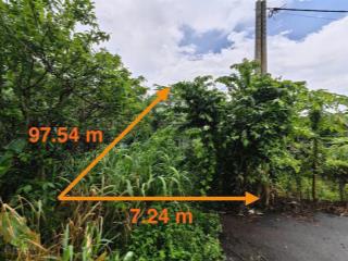 Thanh lý gấp 1314.8m2 đất sẵn 300m2 thổ, mt 7.24m, xe hơi tiếp cận, châu đức, brvt