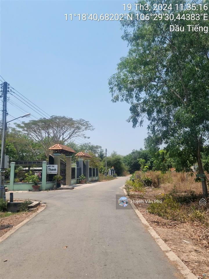 Ngân hàng thanh lý đất ngang 24m mt nhựa, dt 1079m2, dầu tiếng bình dương
