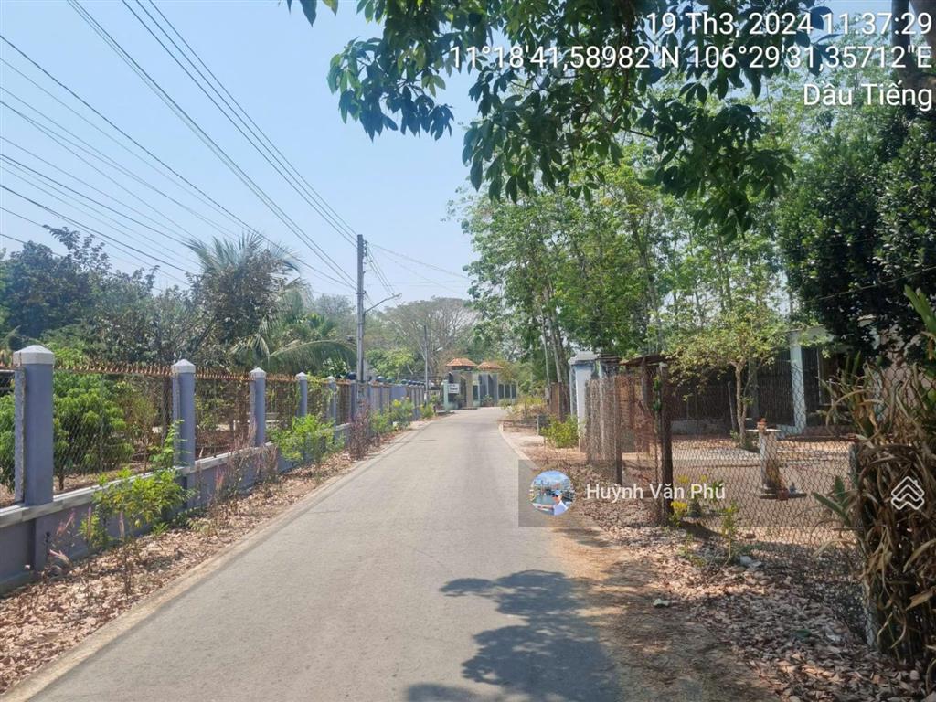 Ngân hàng thanh lý đất ngang 24m mt nhựa, dt 1079m2, dầu tiếng bình dương