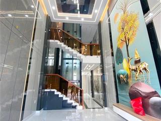 Nhà 5 tầng 5pn 6wc có thang. máy 450 k có phòng sông hơi tặng nội thất hẻm 6m
