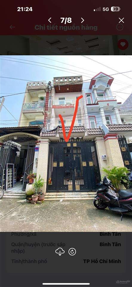 Chủ gấp bán  giá mới 4,** tl nhà đẹp ở ngay  hẻm trước nhà 6m  khu an ninh nguyễn thị tú  l