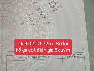 Cam kết rẻ nhất đấu giá rặng sắn. chỉ hơn #6xtr/m. diện tích 72,5m, mặt tiền 5m, giá hơn 4ty