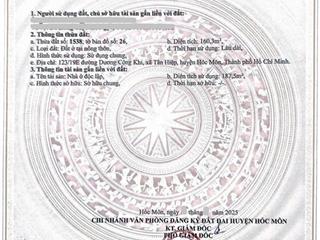 Bán biệt thự sân vườn hóc môn shr 10x17m  mới đẹp, 7,5 tỷ