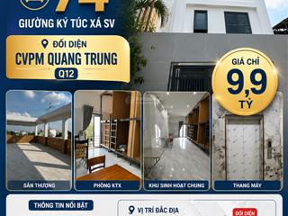 Bán tòa nhà căn hộ dịch vụ quận 12 thu nhập 6090 triệu/tháng giá chỉ 9,9 tỷ