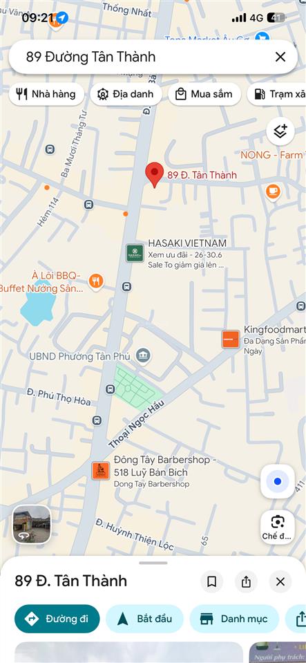 Ngộp bank giảm sốc chỉ còn 22 tỷ mặt tiền đường tân thành tân phú