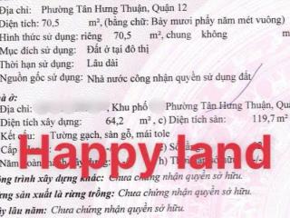 Bán nhà 1 trệt 1 lầu btct đông hưng thuận, quận 12 diện tích 3,9 x 18m