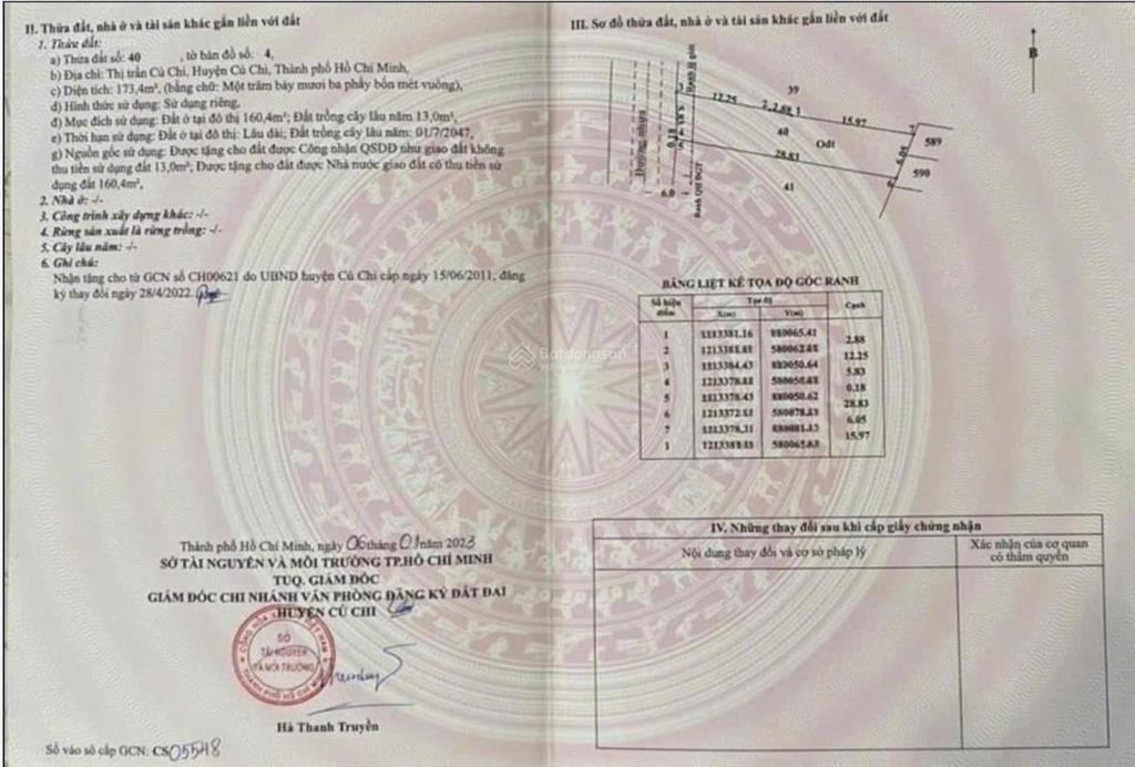 Cần bán gấp lô đất ngay cầu vượt củ chi shr full thổ