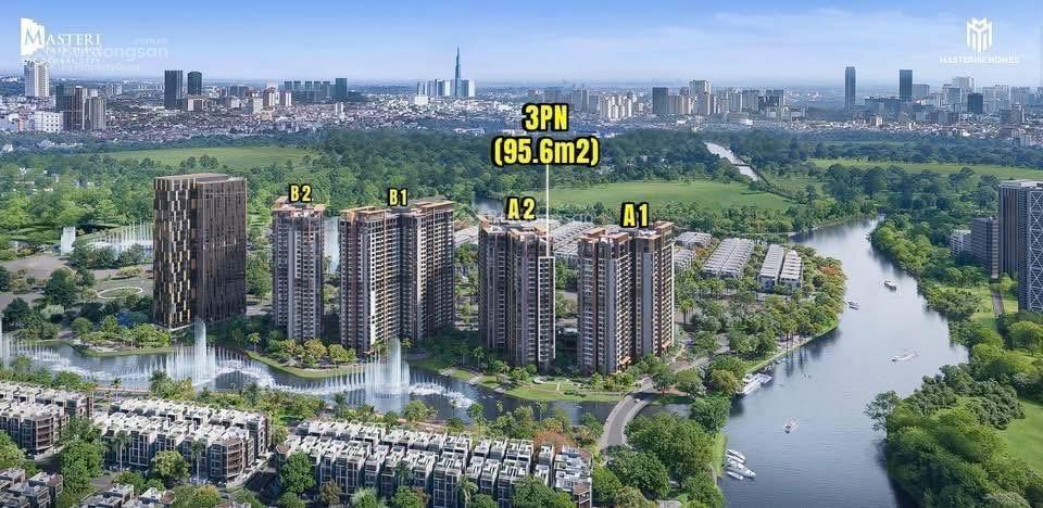 Với 8,746 tỷ  căn 2pn khu masteri park place  the global city, view nội khu  đóng giãn 2 năm