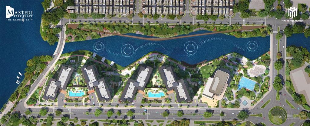 Với 8,746 tỷ  căn 2pn khu masteri park place  the global city, view nội khu  đóng giãn 2 năm