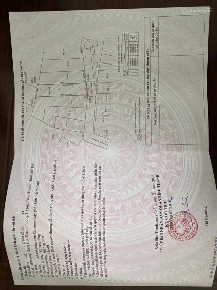 Bán đất tại hoàng hoa thám, 9 tỷ vnd, 68 m2, bình thạnh, tp.hcm