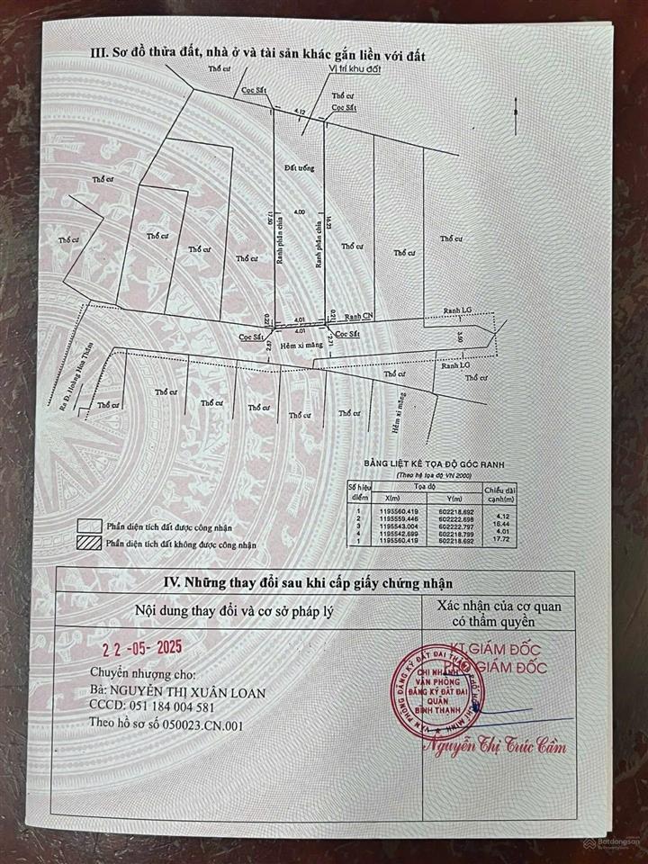 Bán đất tại hoàng hoa thám, 9 tỷ vnd, 68 m2, bình thạnh, tp.hcm