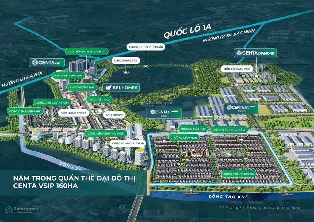 Shophouse centa riverside 100m²  sát hà nội  đón sóng ga trung mầu & sân bay gia bình  7 tỷ