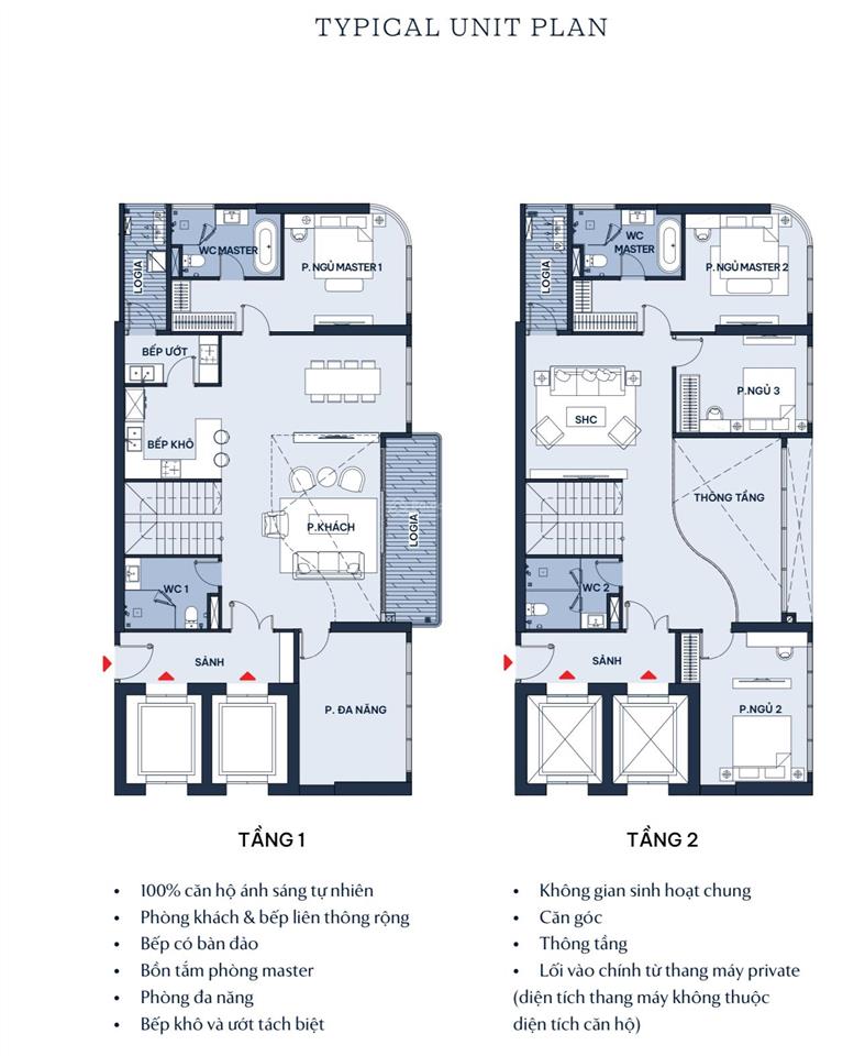 Căn hộ duplex 250m2 tại the magnolia, long biên. nhận cọc booking căn đẹp