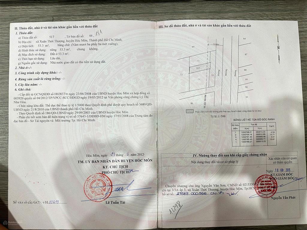 Bán nhà mặt tiền ngay hóc môn  nhà mới 100%  giá chỉ 2,55 tỷ