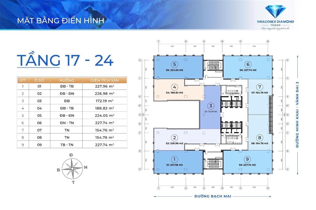 Cần bán sàn văn phòng thương mại tại vinaconex chợ mơ