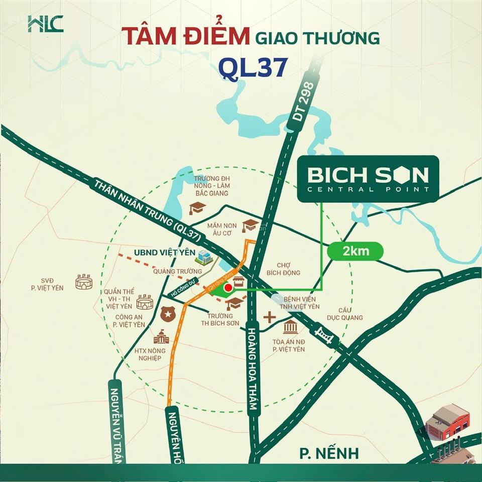 Bán đất nền vị trí trung tâm việt yên bắc giang
