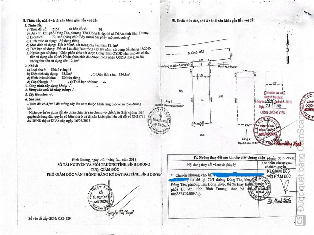 Bán nhà riêng dĩ anthành phố hồ chi minh