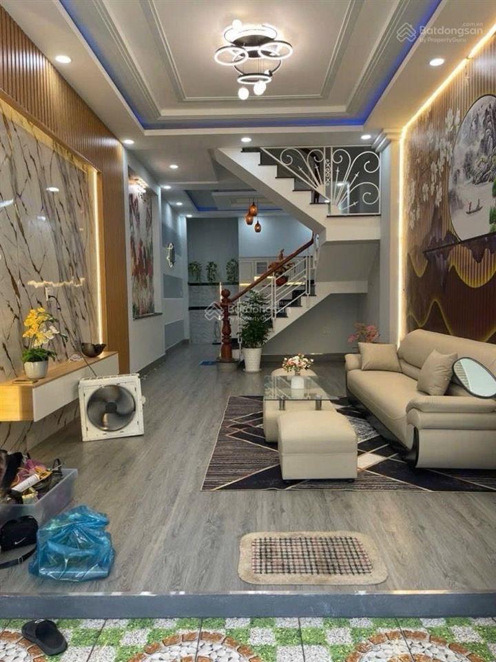 Ngon mà rẻ 60m2  4 tầng lầu  tặng full nội thất  xe hơi vào tận nhàkhu vip  hiệp thành q12