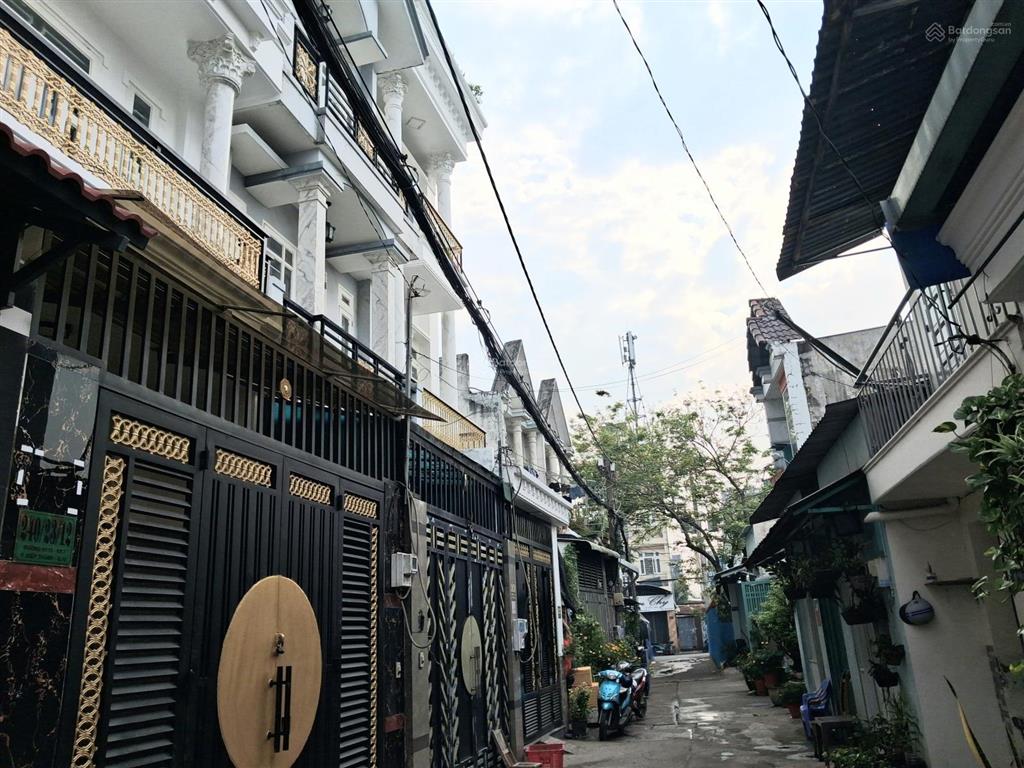 Ngon mà rẻ 60m2  4 tầng lầu  tặng full nội thất  xe hơi vào tận nhàkhu vip  hiệp thành q12