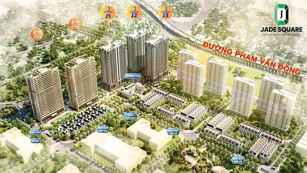 Cần bán ch jade square toà j3. căn góc ban công đông và bắc giá rẻ bất ngờ 2pn, 81,20m2 giá 85tr/m2